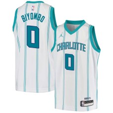 Charlotte Hornets #0 Bismack Biyombo Jersey -White