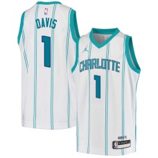 Charlotte Hornets #1 Baron Davis Jersey -White