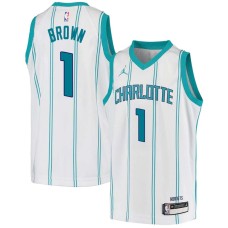 Charlotte Hornets #1 Andre Brown Jersey -White