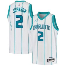 Charlotte Hornets #2 Larry Johnson Jersey -White