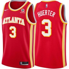 Atlanta Hawks #3 Kevin Huerter Jersey -Torch Red