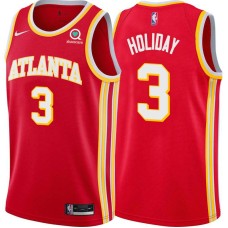 Atlanta Hawks #3 Aaron Holiday Jersey -Torch Red