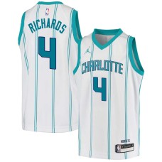 Charlotte Hornets #4 Nick Richards Jersey -White