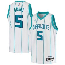 Charlotte Hornets #5 Greg Grant Jersey -White