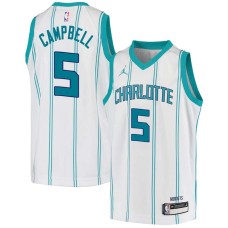 Charlotte Hornets #5 Elden Campbell Jersey -White