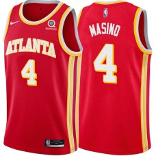 Atlanta Hawks #4 Al Masino Jersey -Torch Red