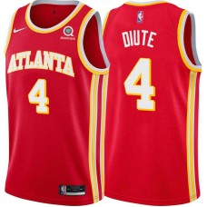 Atlanta Hawks #4 Fred Diute Jersey -Torch Red