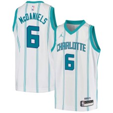 Charlotte Hornets #6 Jalen McDaniels Jersey -White