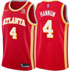 Atlanta Hawks #4 Alex Hannum Jersey -Torch Red