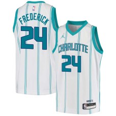 Charlotte Hornets #24 Anthony Frederick Jersey -White