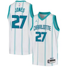 Charlotte Hornets #27 Dwayne Jones Jersey -White